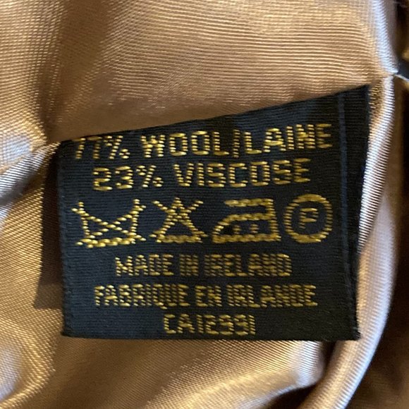 Vtg FOXHUNTER Ladies Purple Wool Brim HAT Ireland - Picture 5 of 9